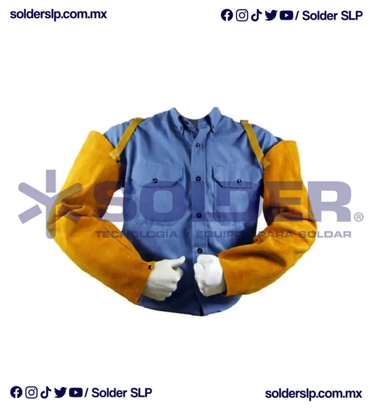 Mangas De Carnaza Para Soldador - Imagen 2