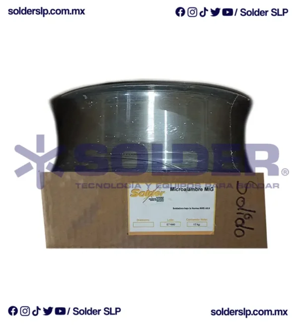 ROLLO DE MICROALAMBRE DE INOX 308LSI .035 C/1 KG COD. WLD*1IN308LSI-035-1K