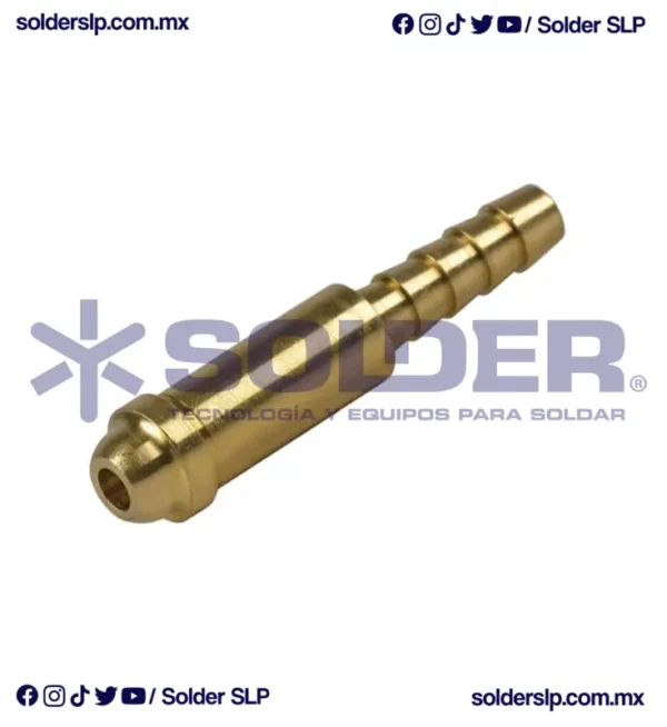 NIPLE PARA MANGUERA ARGON 1/4 GRUESO COD. 24-08 - Imagen 2