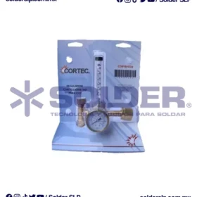 REGULADOR DE CO2 CON FLUJOMETRO Y CALENTADOR COD. COR*RFCO2CC