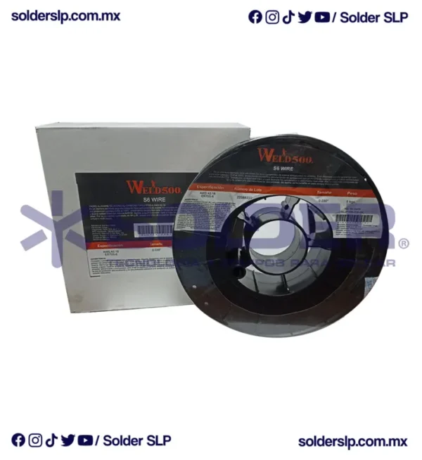 ROLLO DE MICROALAMBRE SOLIDO 70S6 .030 C/5 KG - WELD 500 COD. WLD*1S6-030-5K