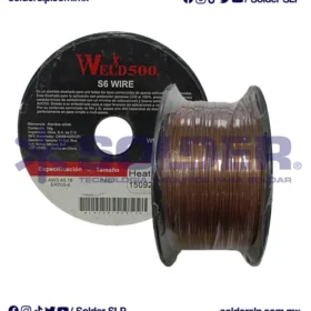 ROLLO DE MICROALAMBRE .023 1 KG SOLIDO S6 COD WLD*1S6-023-1K