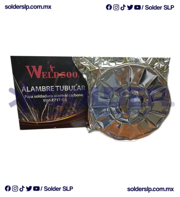 ROLLO DE MICROALAMBRE TUBULAR .035 10 LBS (4.54 KG) WELD 500