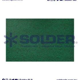 Almohadilla De Fibra 9"X6" Verde Uso General Cod. Aus-600