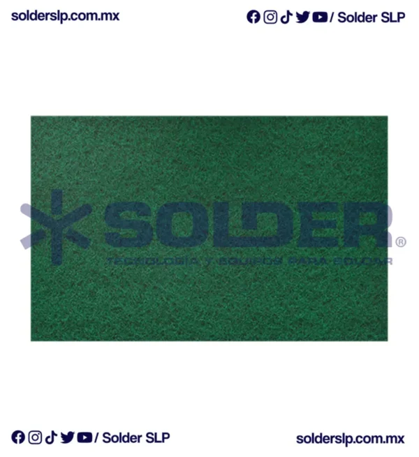 Almohadilla De Fibra 9"X6" Verde Uso General Cod. Aus-600