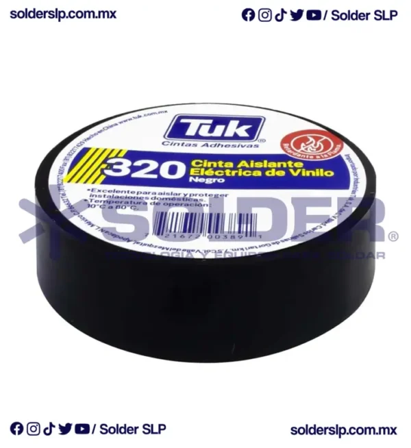 Cinta De Aislar Tuk 320 3/4" X 9M - Imagen 2