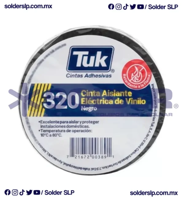 Cinta De Aislar Tuk 320 3/4" X 9M