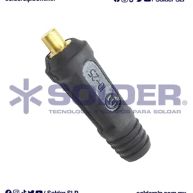 CONECTOR MACHO TIPO DINSE 10 A 25 MM COD. WLDEC-SK-25