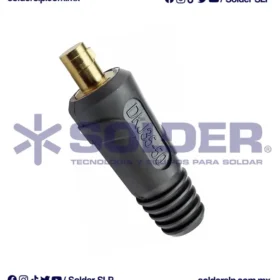 CONECTOR MACHO TIPO DINSE 35 A 50 MM COD. WLD*EC-SK-50