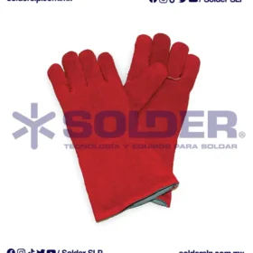 Guante Afelpado Rojo Linea Economica