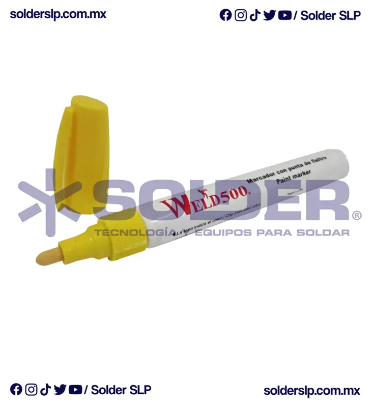 Marcador Punta De Fieltro Amarillo Cod. Wld*Mfama