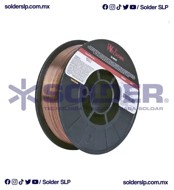 ROLLO DE MICROALAMBRE SOLIDO 70S6 .030 C/5 KG - WELD 500 COD. WLD*1S6-030-5K - Imagen 2