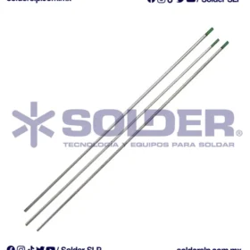 ELECTRODO DE TUNGSTENO 3/32 PURO PUNTA VERDE COD. WLD*T3327G