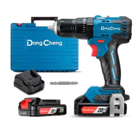 TALADRO/ROTOMARTILLO INALAMBRICO DONG CHENG 1/2" 20V ESTUCHE + 2 BAT Y CARGADOR COD. DC-DCJZ2050iAM